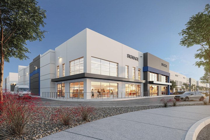 Beedie Industrial Space — Architect's rendering of this property — a drawing, not a photograph.