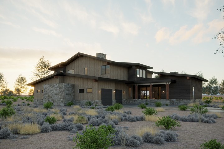 Tuhaye Cottages — Architect's rendering of this property — a drawing, not a photograph.